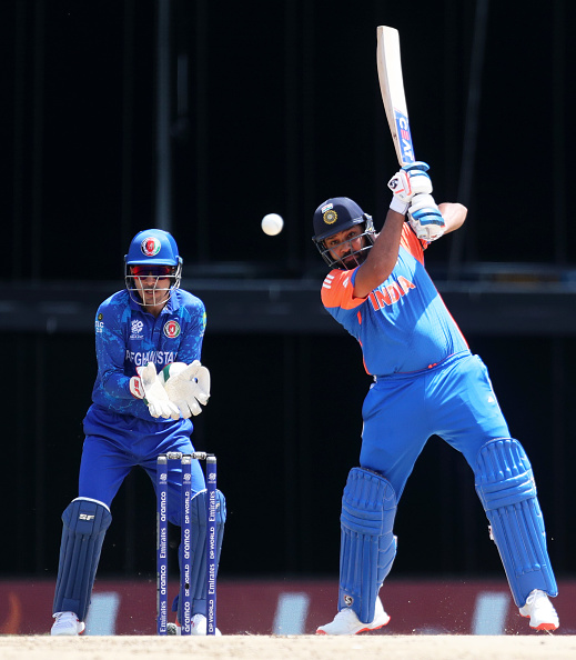 Rohit Sharma has scored 76 runs in T20 WC including one big score of 52* | Getty