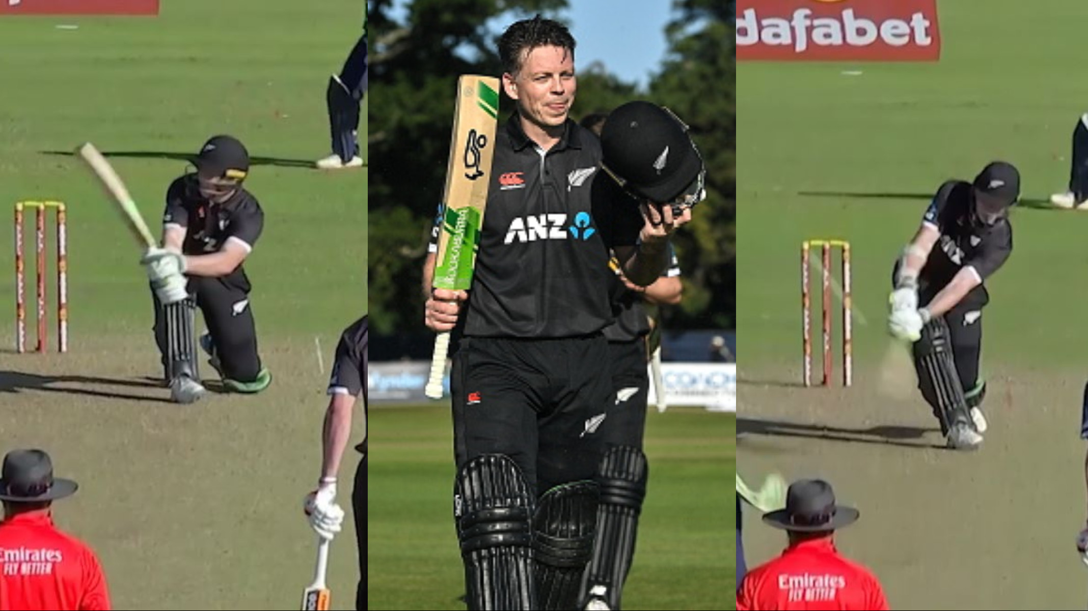 IRE v NZ 2022: WATCH- New Zealand’s Michael Bracewell demolishes Craig Young in record last over chase v Ireland