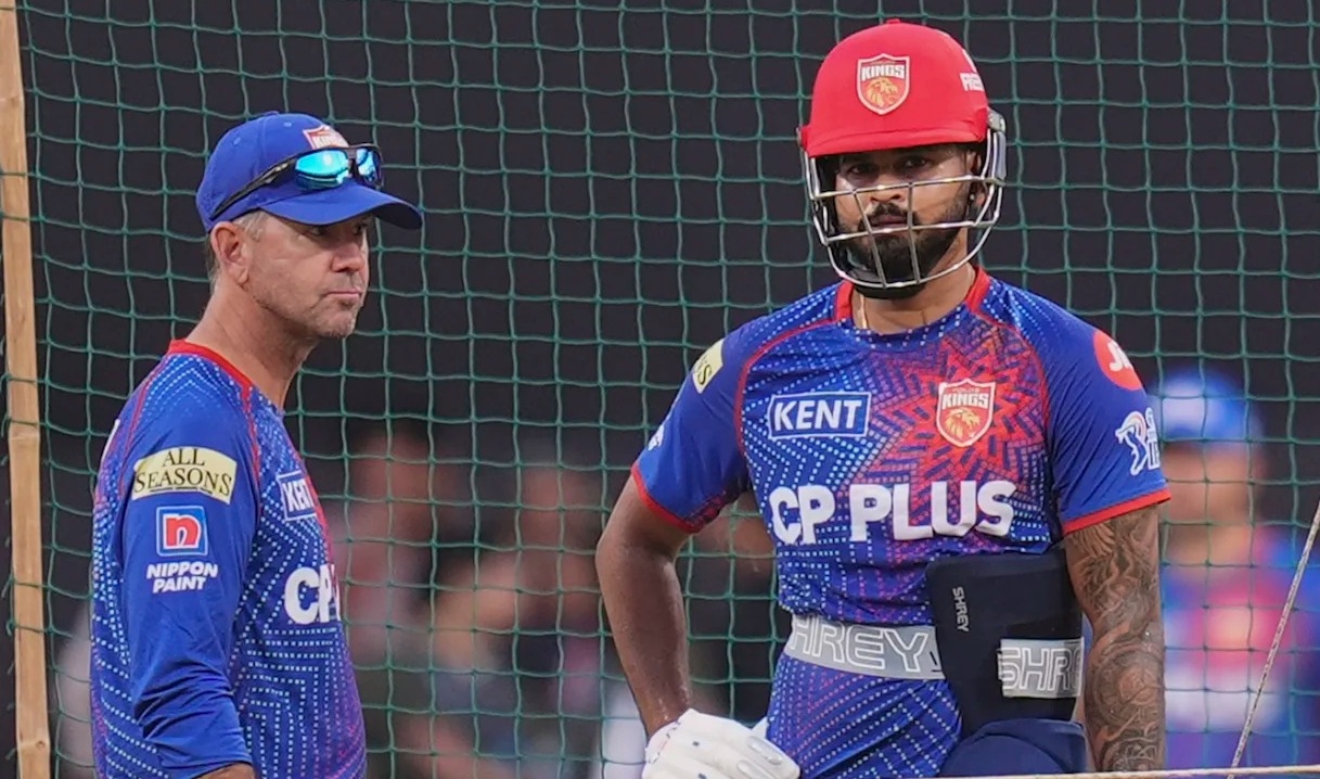 PBKS Ricky Ponting and Shreyas Iyer | PTI