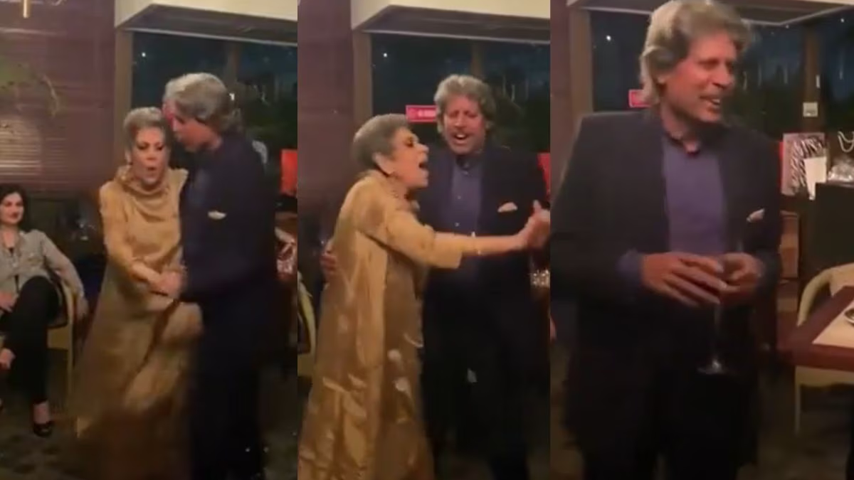 WATCH- Kapil Dev sways to tune of ‘Gulabi Aankhein’ with wife Romi to celebrate his 65th birthday