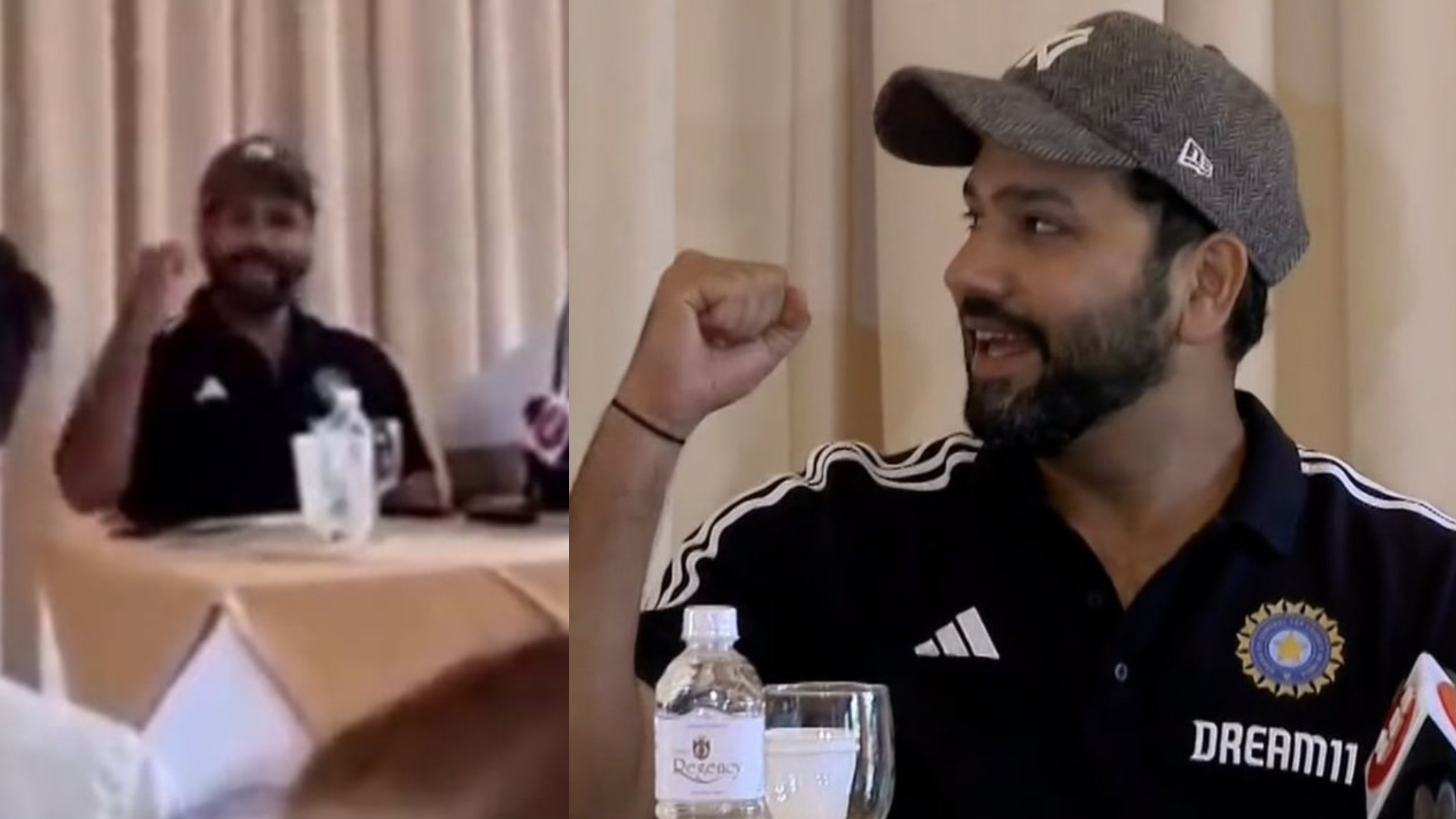 CWC 2023: WATCH- Rohit Sharma’s elated celebration on hearing his name in India’s World Cup squad