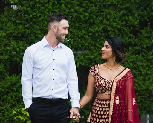 Maxwell and Vini celebrated their Indian-style engagement on March 17 | Instagram