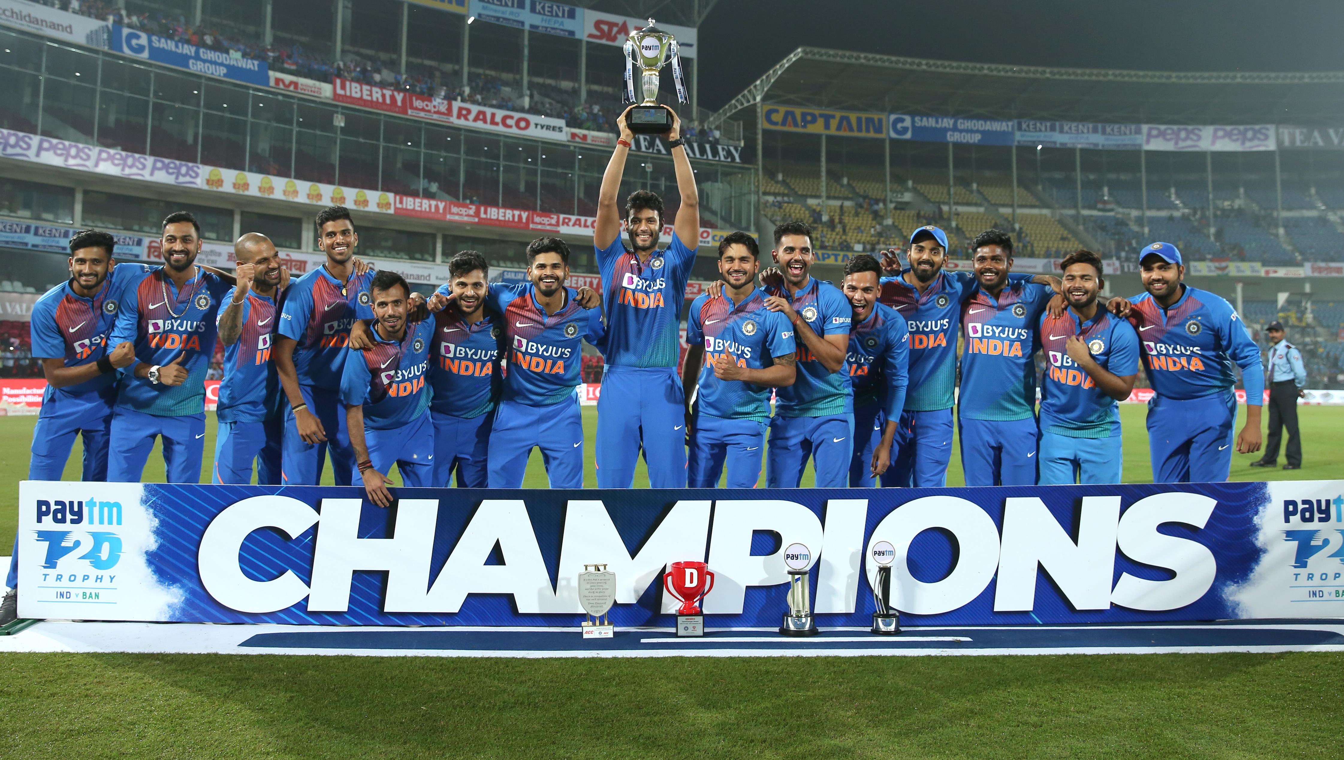 India beat Bangladesh, Sri Lanka, and West Indies at home in T20I series | Twitter