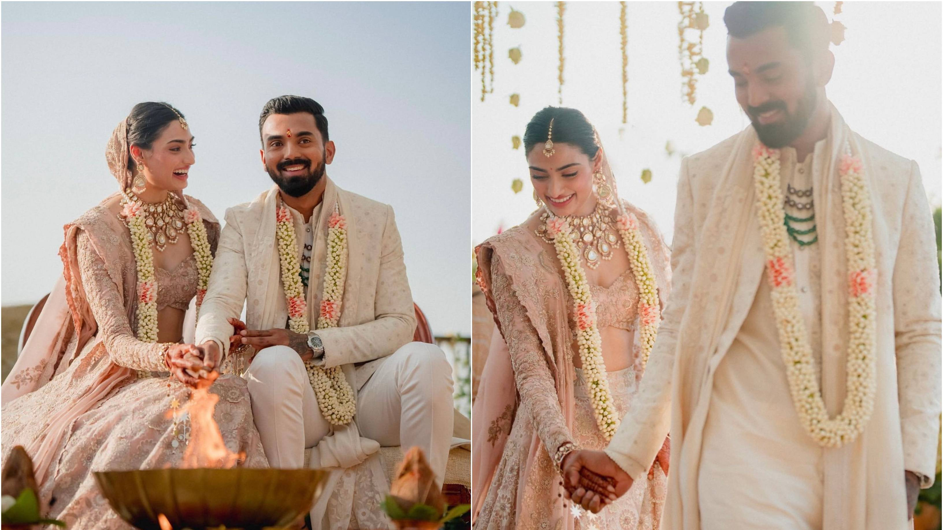 KL Rahul, Athiya Shetty tie marriage knot; share wedding pictures on Instagram
