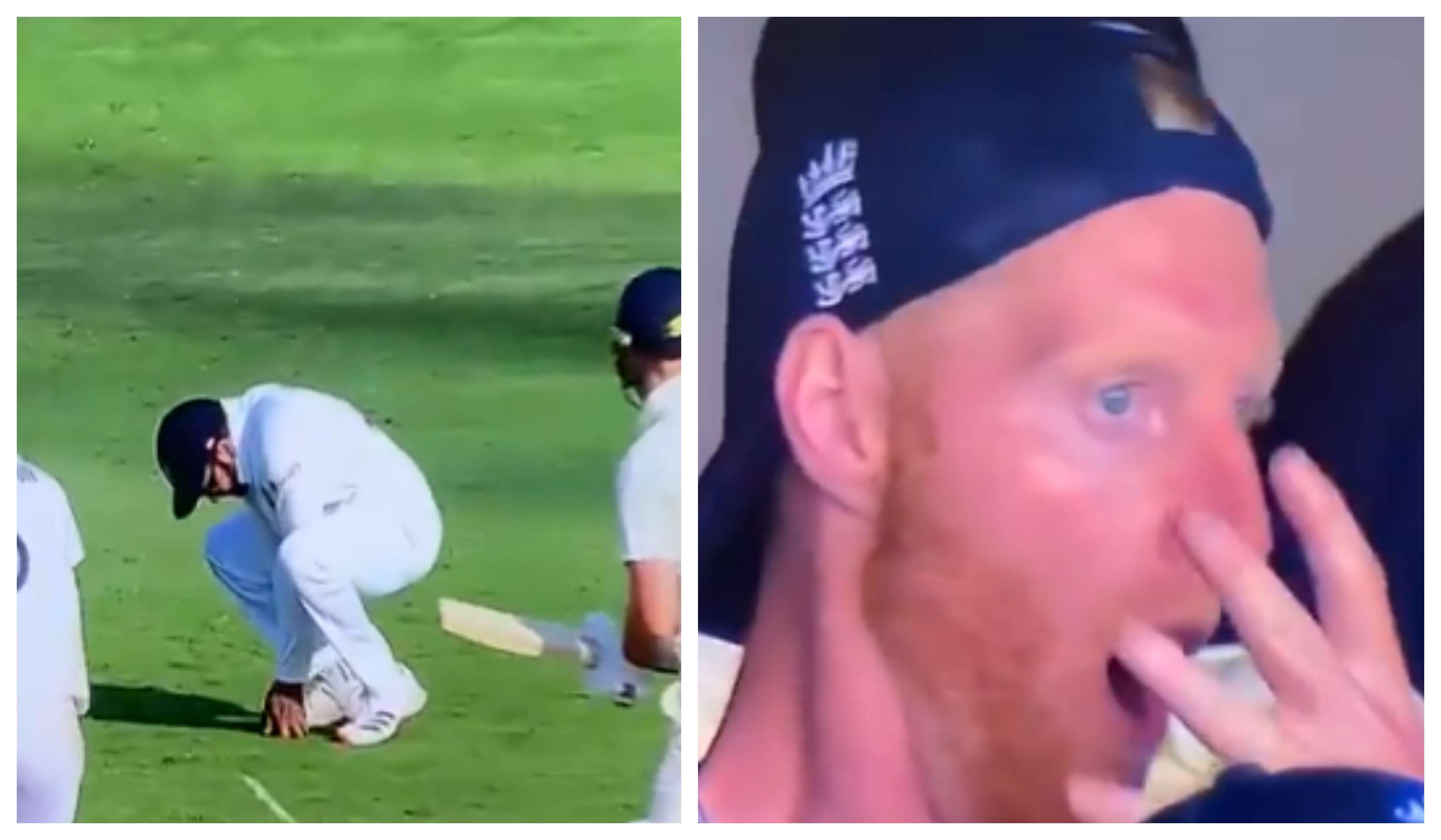 Ben Stokes' reaction on Rohit Sharma's drop | Screengrab