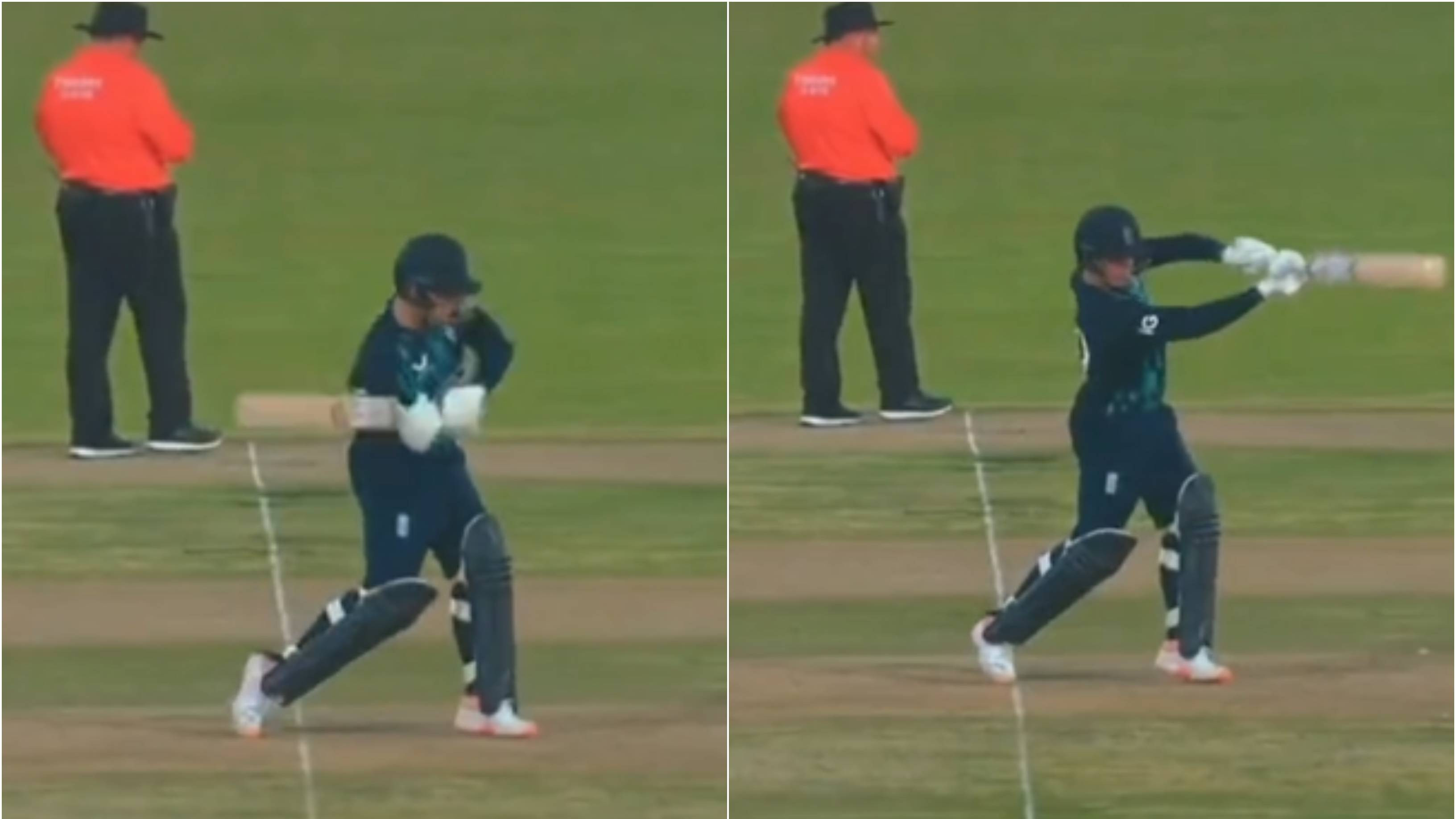 SA v ENG 2023: WATCH – Marais Erasmus accidentally misses watching a delivery during first ODI